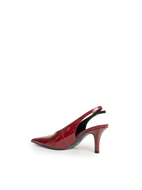 Slingback in pelle con tacco Glossy Red Patrizia Pepe | 8Z0107 L125R398